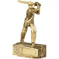 18.5cm Gold Cricket Batting Figure