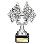 Velocity Chequered Flags Motorsport Trophy 160mm