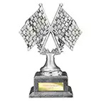 Velocity Chequered Flags Motorsport Trophy 170mm