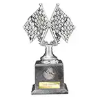 Velocity Chequered Flags Motorsport Trophy 200mm