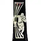 Gold Black Henge Rugby Award 23cm