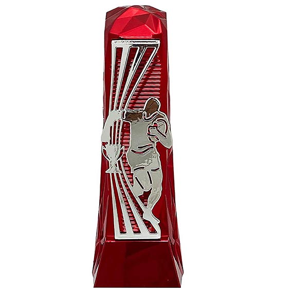 Silver Red Henge Rugby Award 23cm