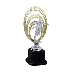 260mm Metallic Oval Running Trophy