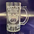 Custom Design Glass Tankard Custom Design Glass Tankard