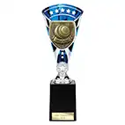 Blue & Silver Cobra Star Lawn Bowls Cup 255mm