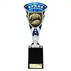 Blue & Silver Cobra Star Rugby Cup 255mm