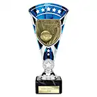 Blue & Silver Cobra Star Netball Cup 210mm