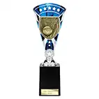 Blue & Silver Cobra Star Netball Cup 255mm