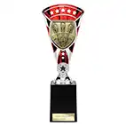 Red & Silver Cobra Star Darts Cup 255mm