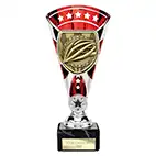 Red & Silver Cobra Star Cycling Cup 210mm