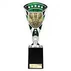 Green & Silver Cobra Star Darts Cup 255mm