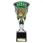 Green & Silver Cobra Star Netball Cup 230mm