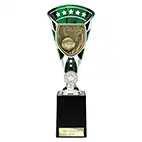 Green & Silver Cobra Star Netball Cup 255mm