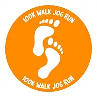 100K Walk Jog Run Centre 25mm