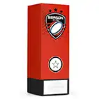 Red Icon Geo Rugby Trophy 17cm